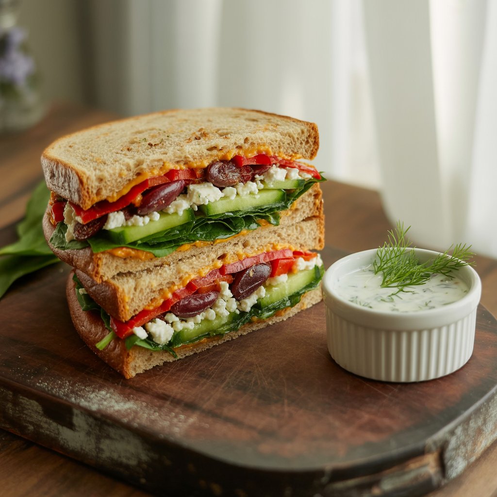 Copycat Panera Mediterranean Veggie Sandwich