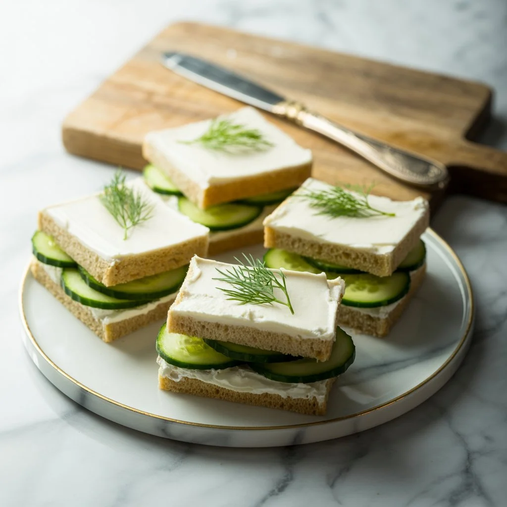 Cucumber Cream Cheese Sandwiches (Easy Party Recipe)