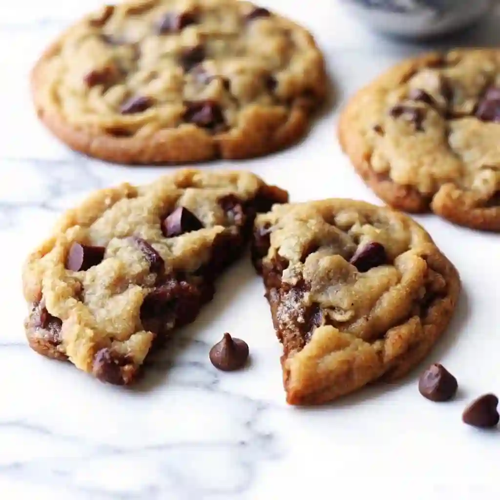 Delicious ultimate chocolate chip cookies on a plate