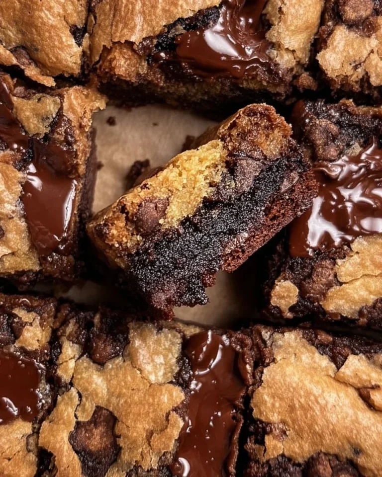 Delicious brown butter brookies, a mix of rich brownies and chewy cookies.