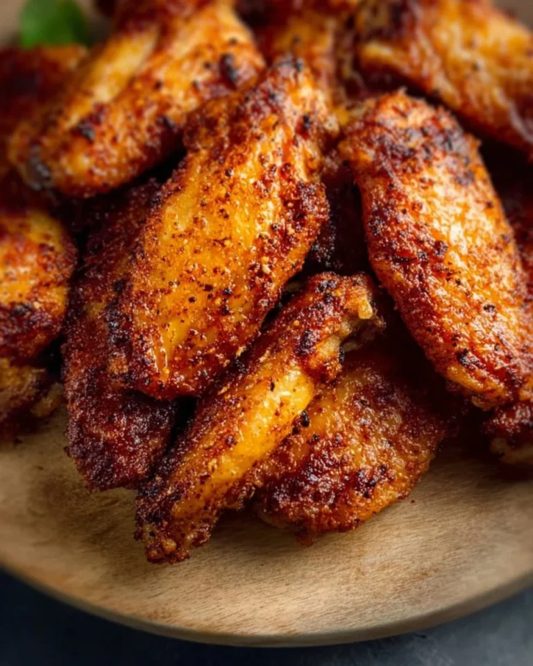 Delicious dry rub chicken wings served on a platter