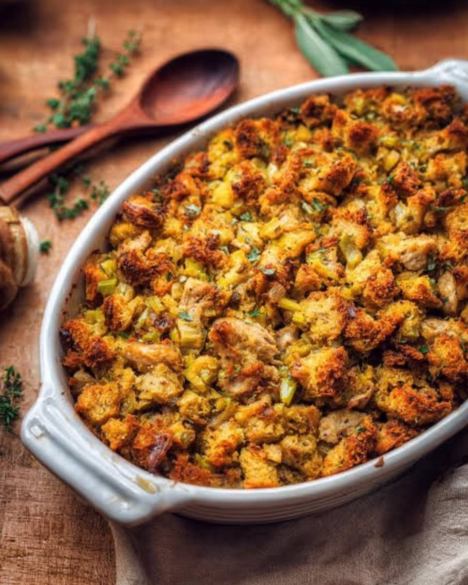 Chicken Stuffing Casserole