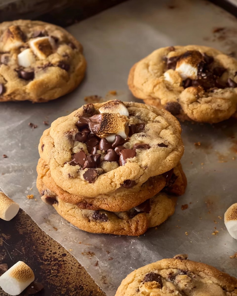 Chocolate Chip S’more Cookies