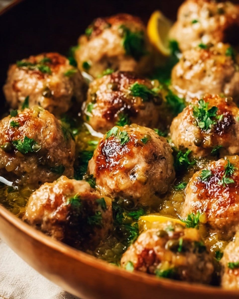 Savory Low-Carb Chicken Piccata Meatballs You’ll Crave