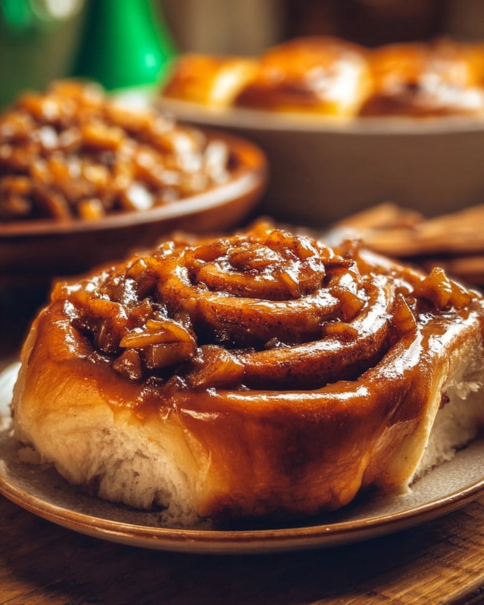Cinnamon Rolls and Apple Pie Filling