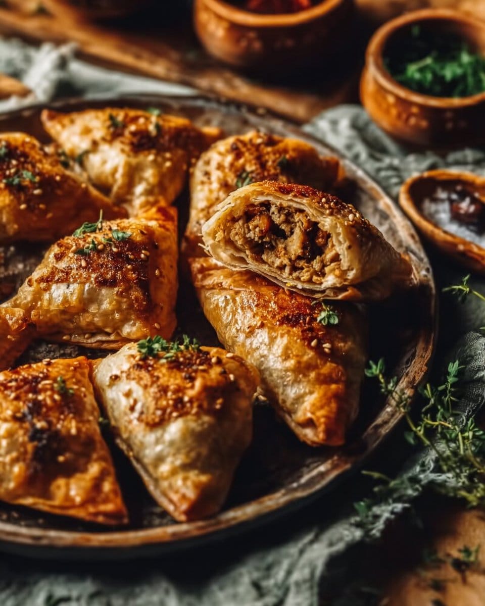 Delicious Moroccan Spiced Chicken Briouats in 20 Minutes