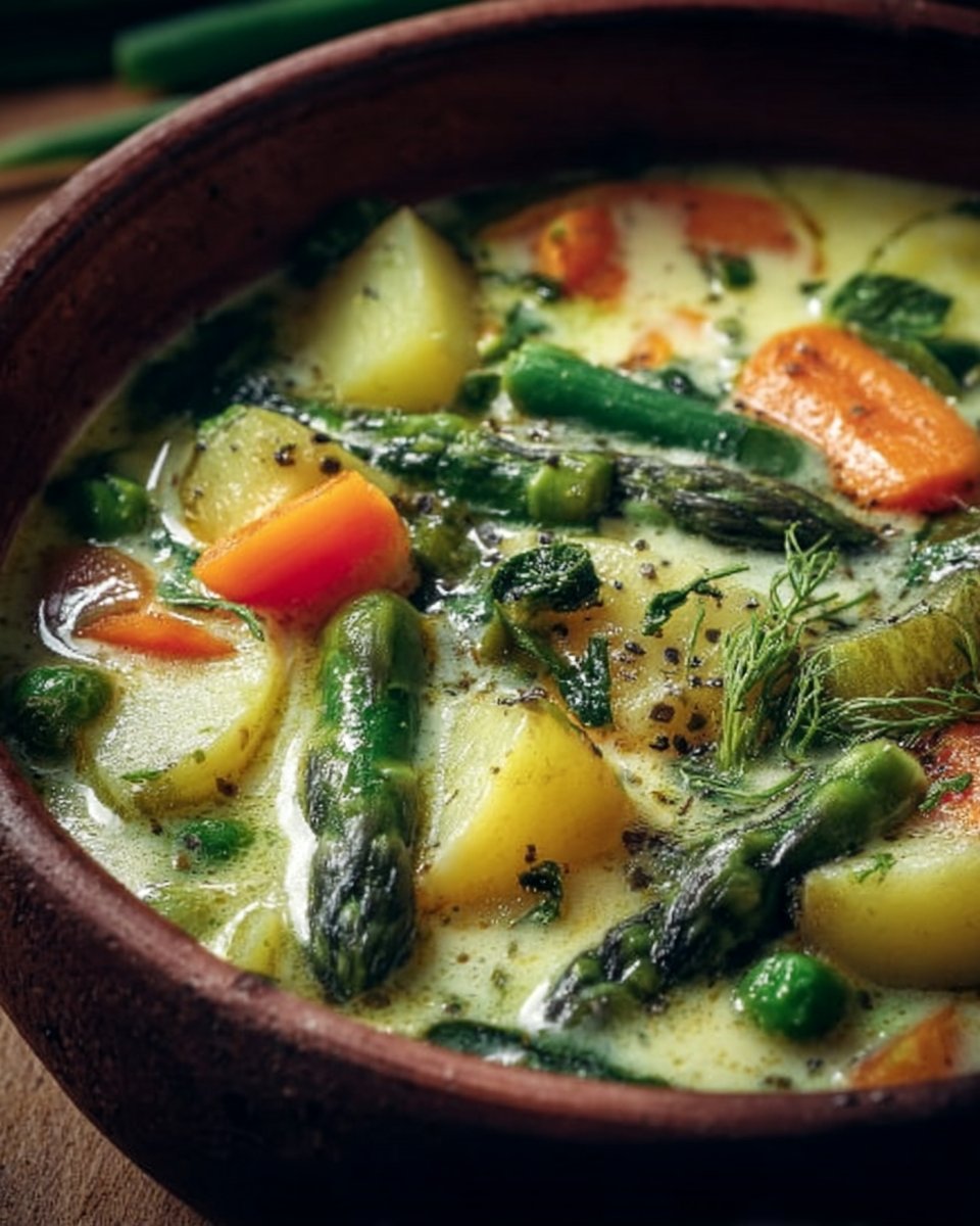 Cream of Spring Vegetable Soup