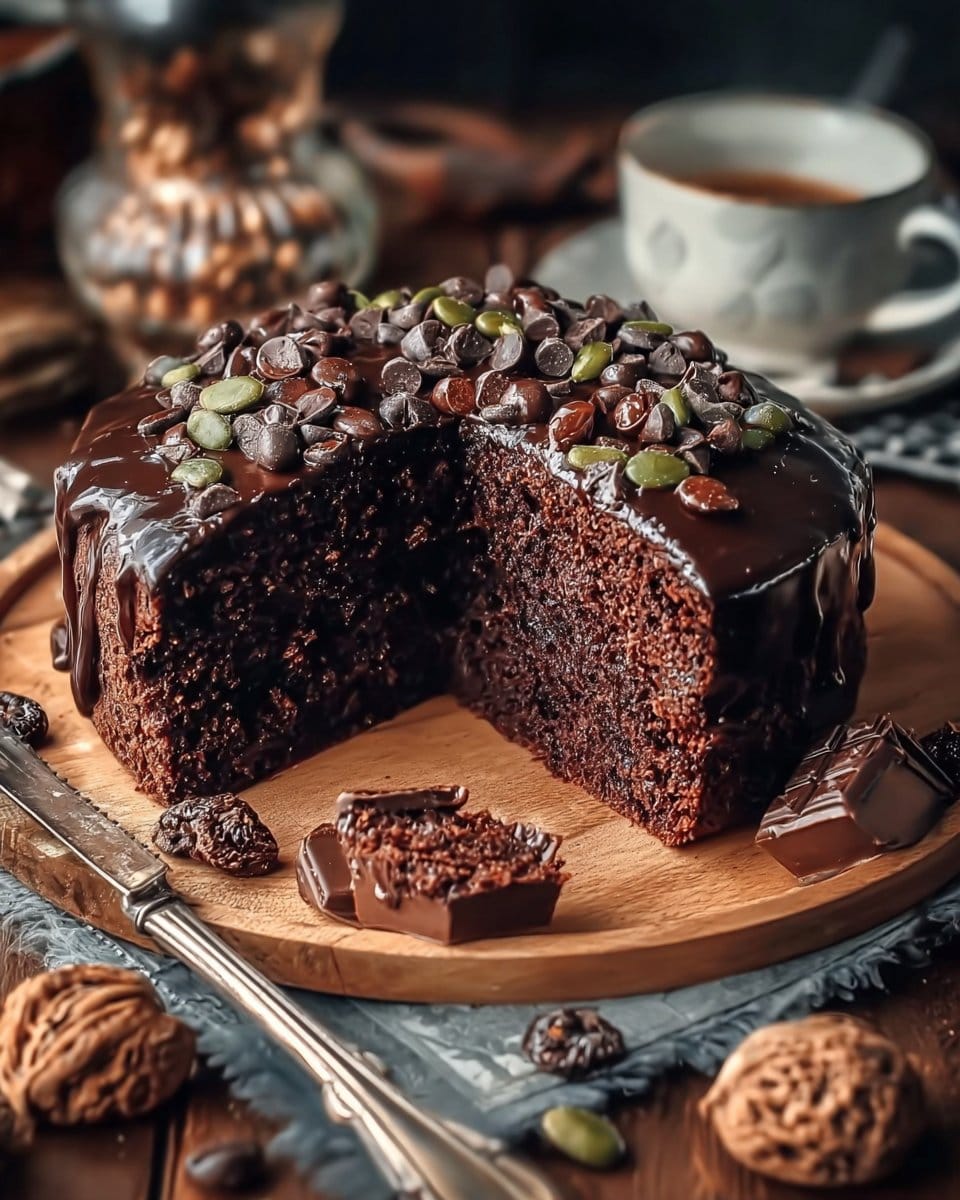 Delicious Vegan Spiced Choco Zucchini Coffee Cake Recipe