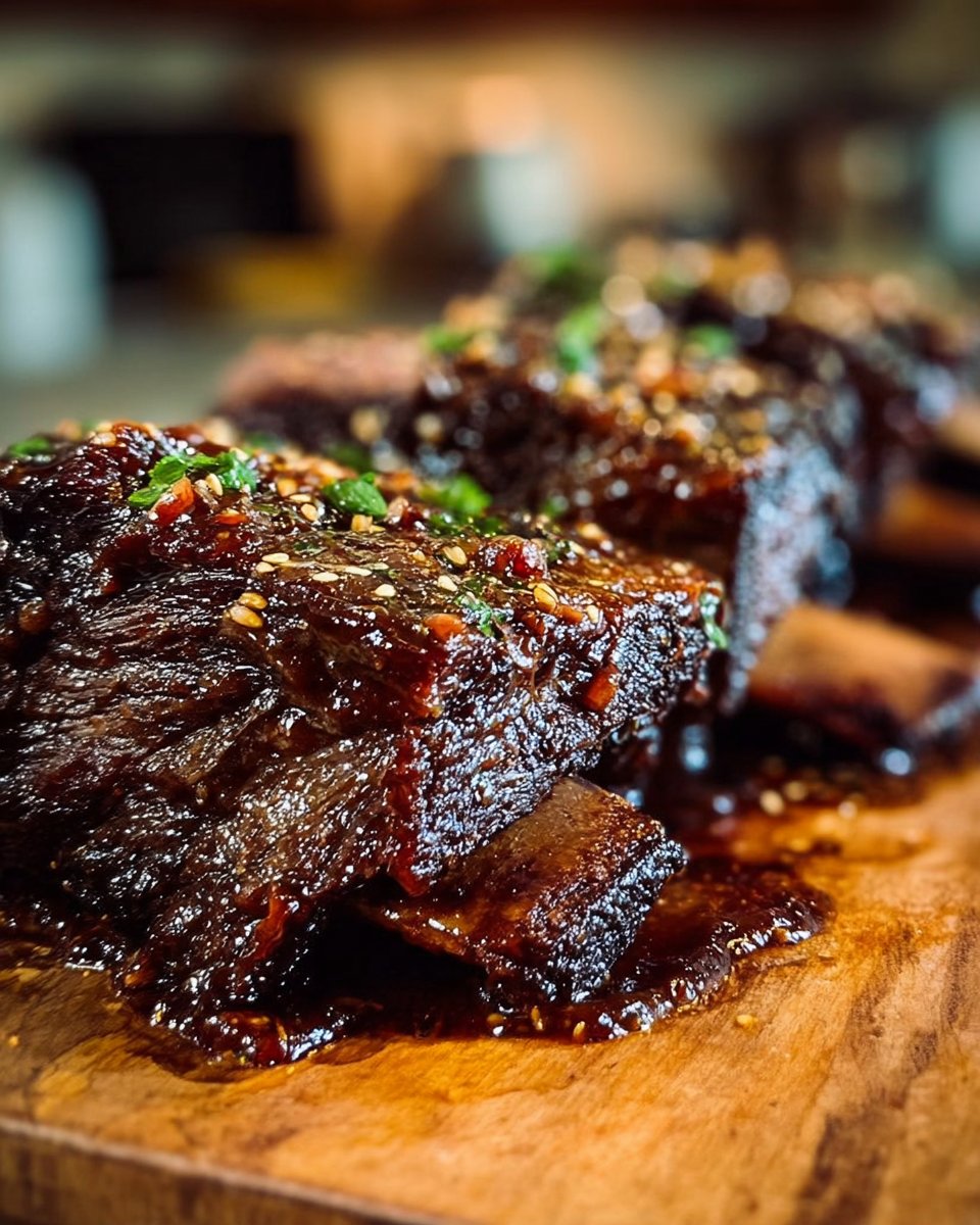 Caramelized Slow Roast Asian Beef Short Ribs