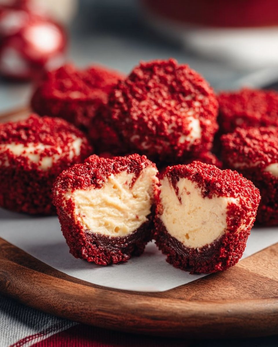Red Velvet Cheesecake Bites