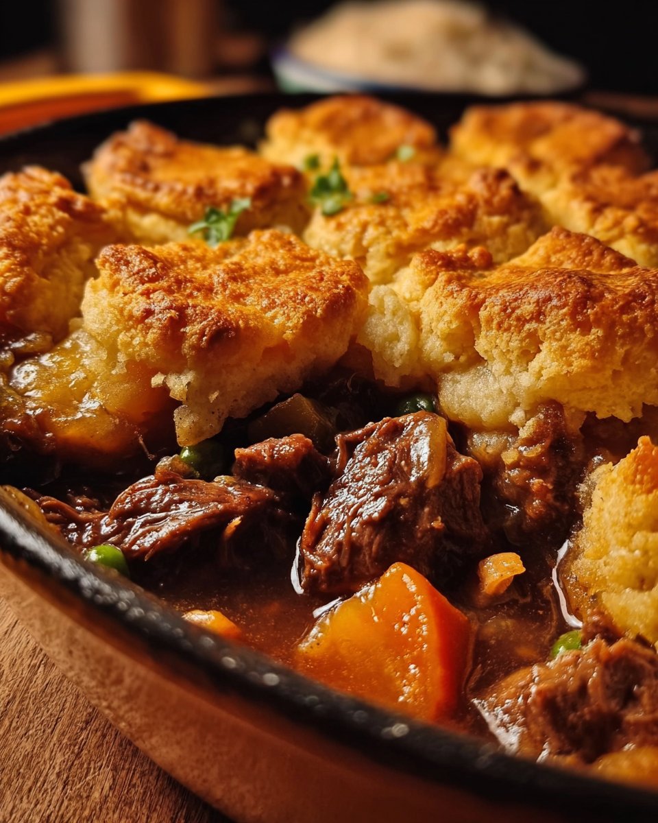 Easy Beef Cobbler