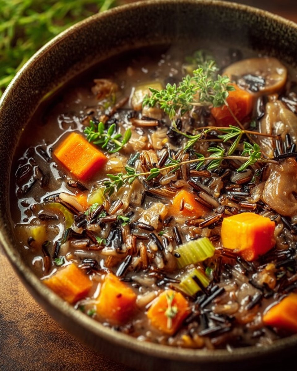 Cozy Autumn Wild Rice Soup