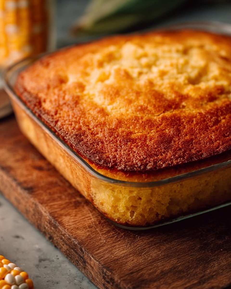 Fluffy Cornbread with Corn