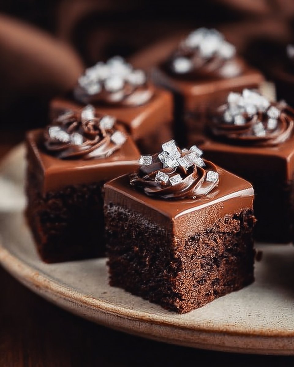 Decadent Brownie Petit Fours for Your Next Celebration