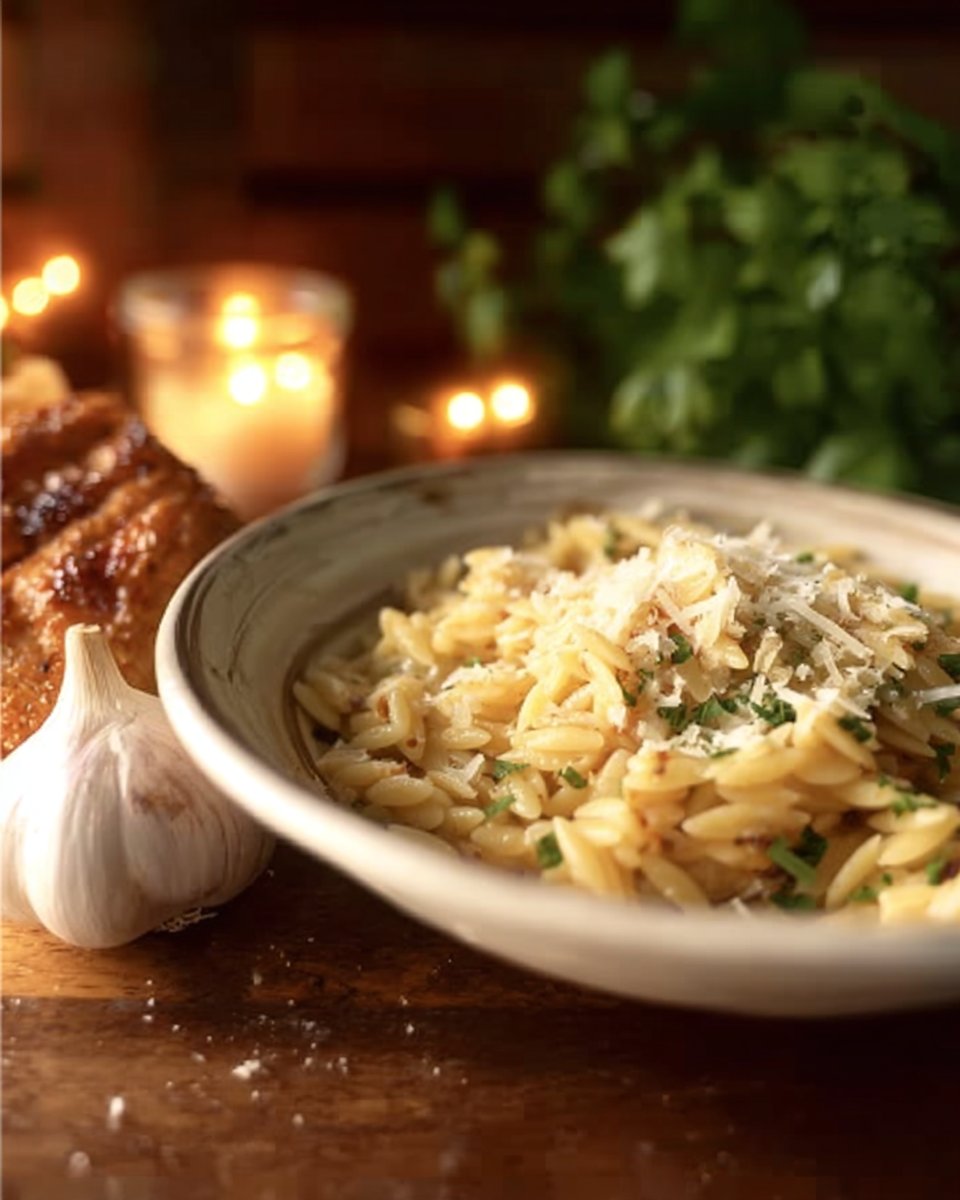Garlic Parmesan Orzo