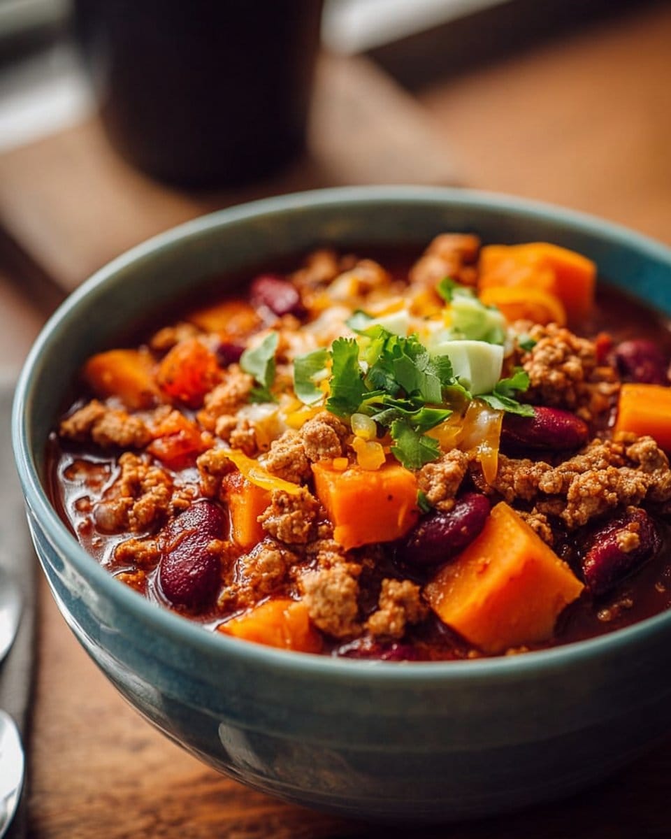 Hearty Turkey Sweet Potato Chili