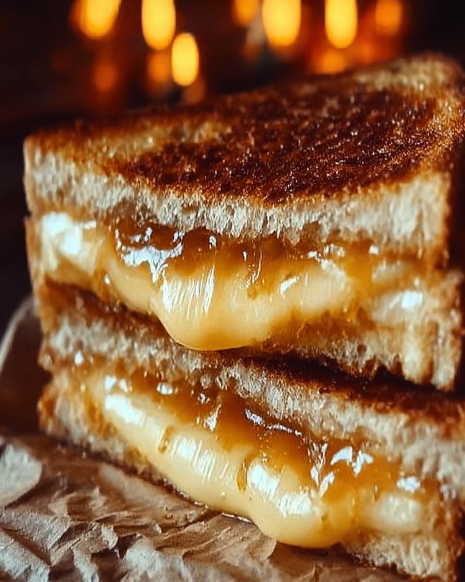 Smoked Gouda Apple Grilled Cheese