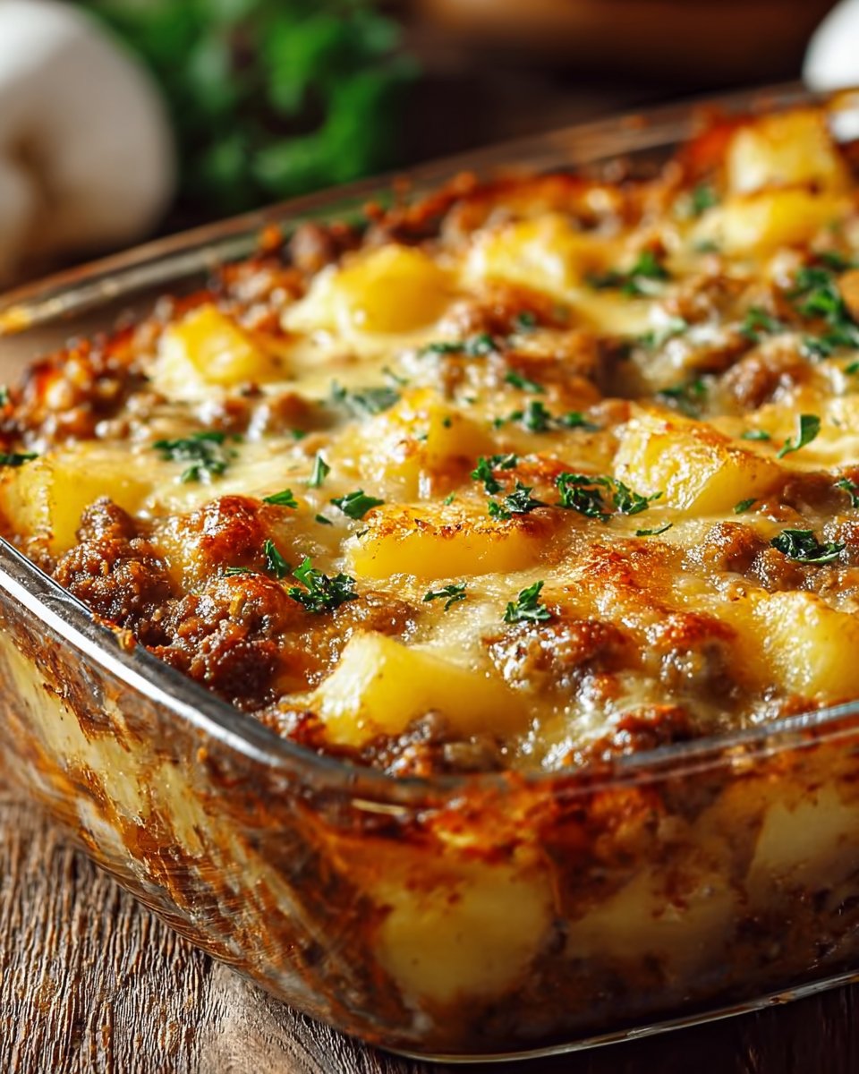 Tasty Loaded Potato Meatloaf Casserole for Cozy Family Dinners