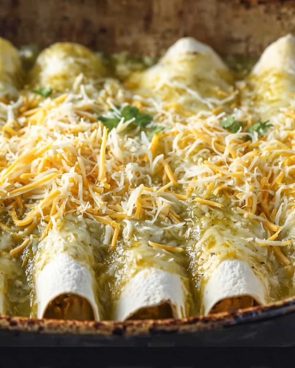 Green Chile Chicken Enchiladas