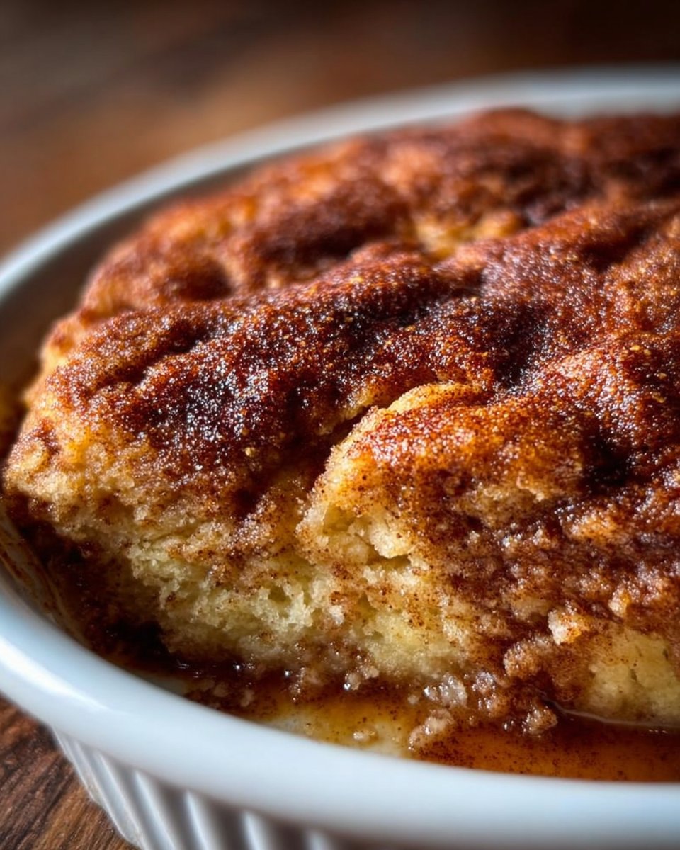 Warm Cinnamon-Spiced Snickerdoodle Cobbler