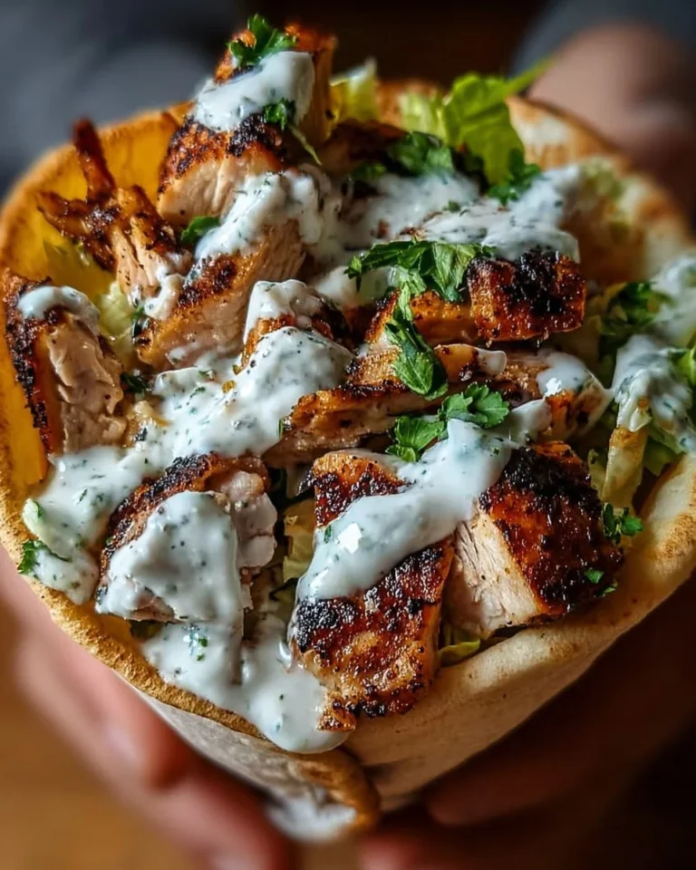 Delicious Chicken Shawarma wrap with fresh vegetables and tahini sauce