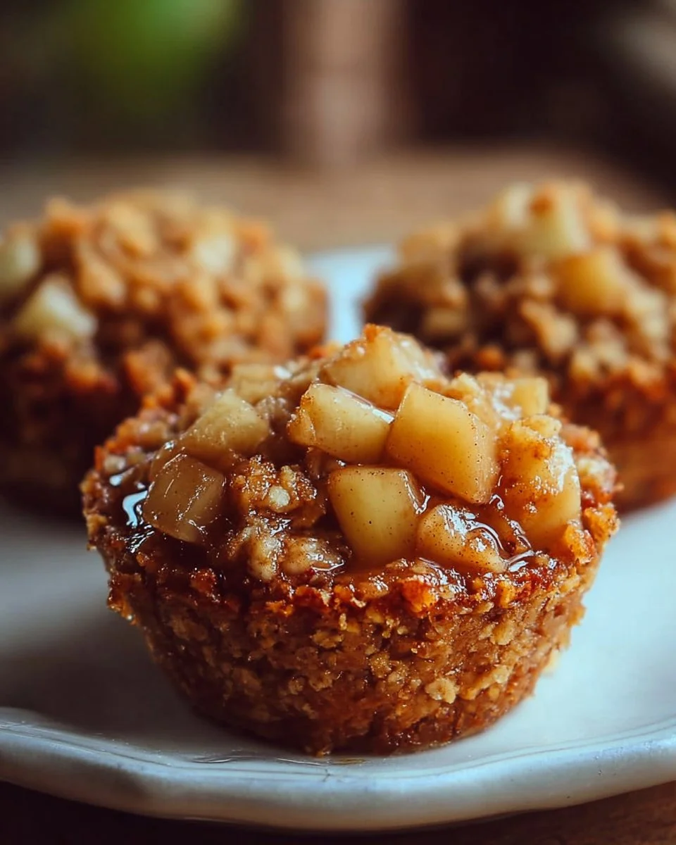 Classic Apple Crisp Cups with apples and crunchy topping