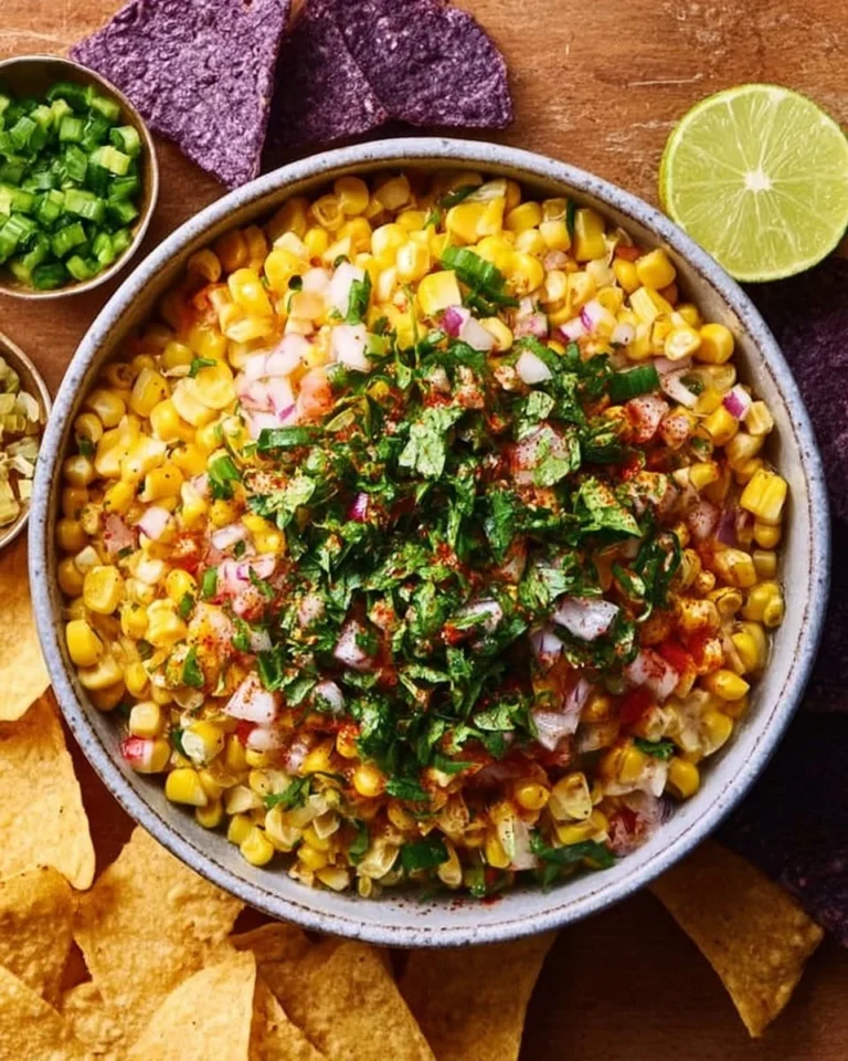 Delicious homemade Copycat Chipotle Corn Salsa with fresh ingredients