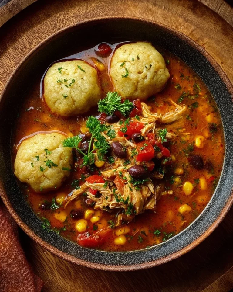 Bowl of warm and flavorful cozy tamale soup topped with fresh cilantro.
