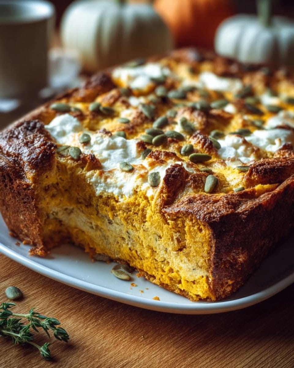 High Protein Cottage Cheese Pumpkin Bake