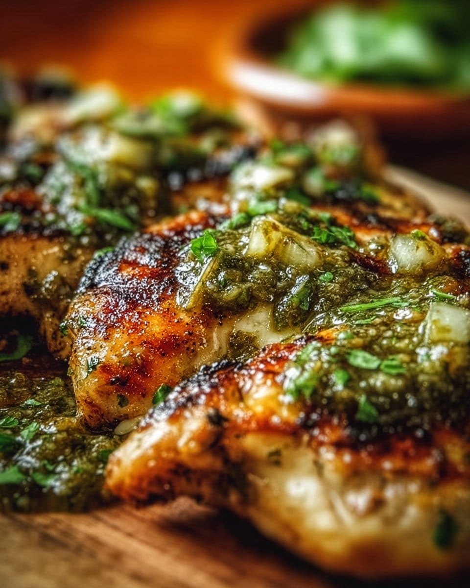 Grilled Salsa Verde Pepper Jack Chicken