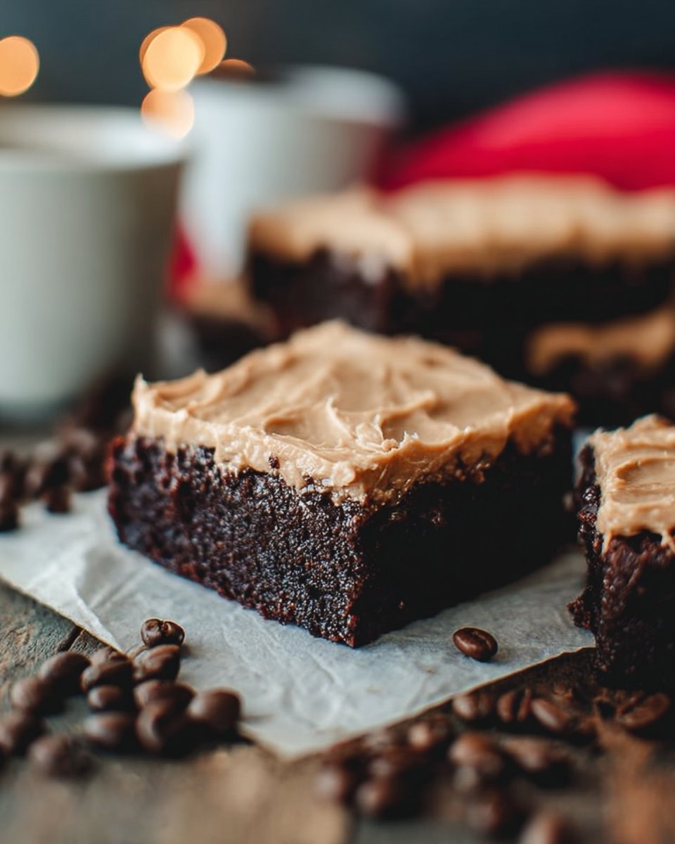 Frosted Coffee Brownies