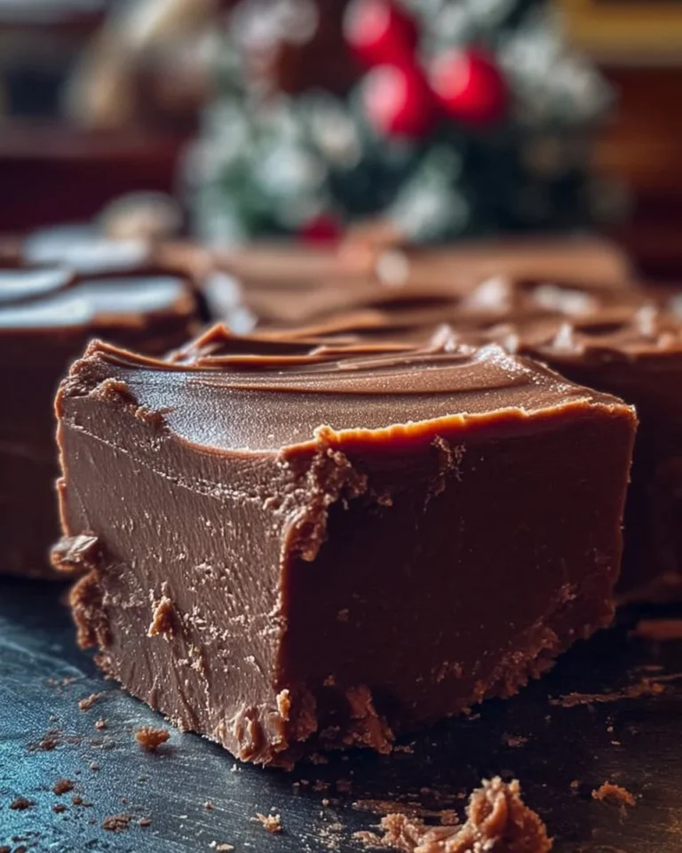 Festive homemade fudge displayed on a holiday-themed plate.