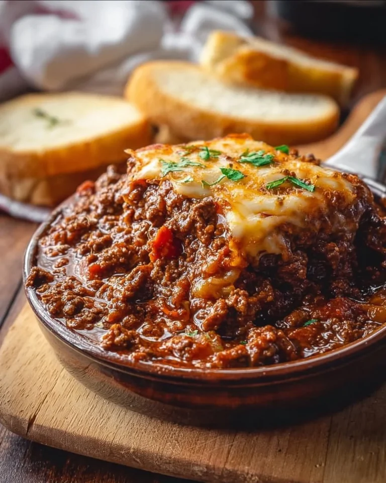 Flavor-Packed Sloppy Joe Dip served with tortilla chips
