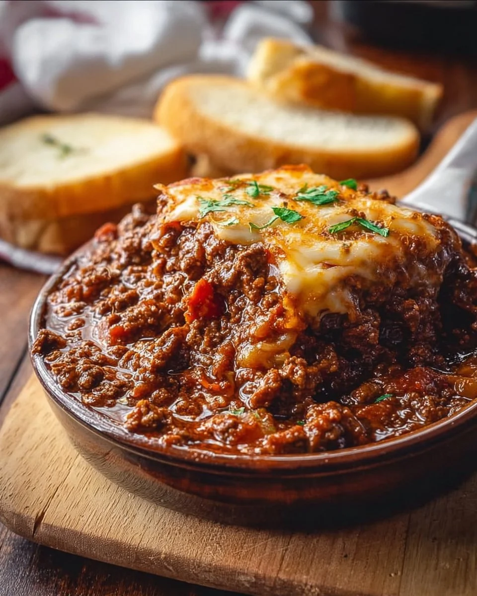 Flavor-Packed Sloppy Joe Dip served with tortilla chips