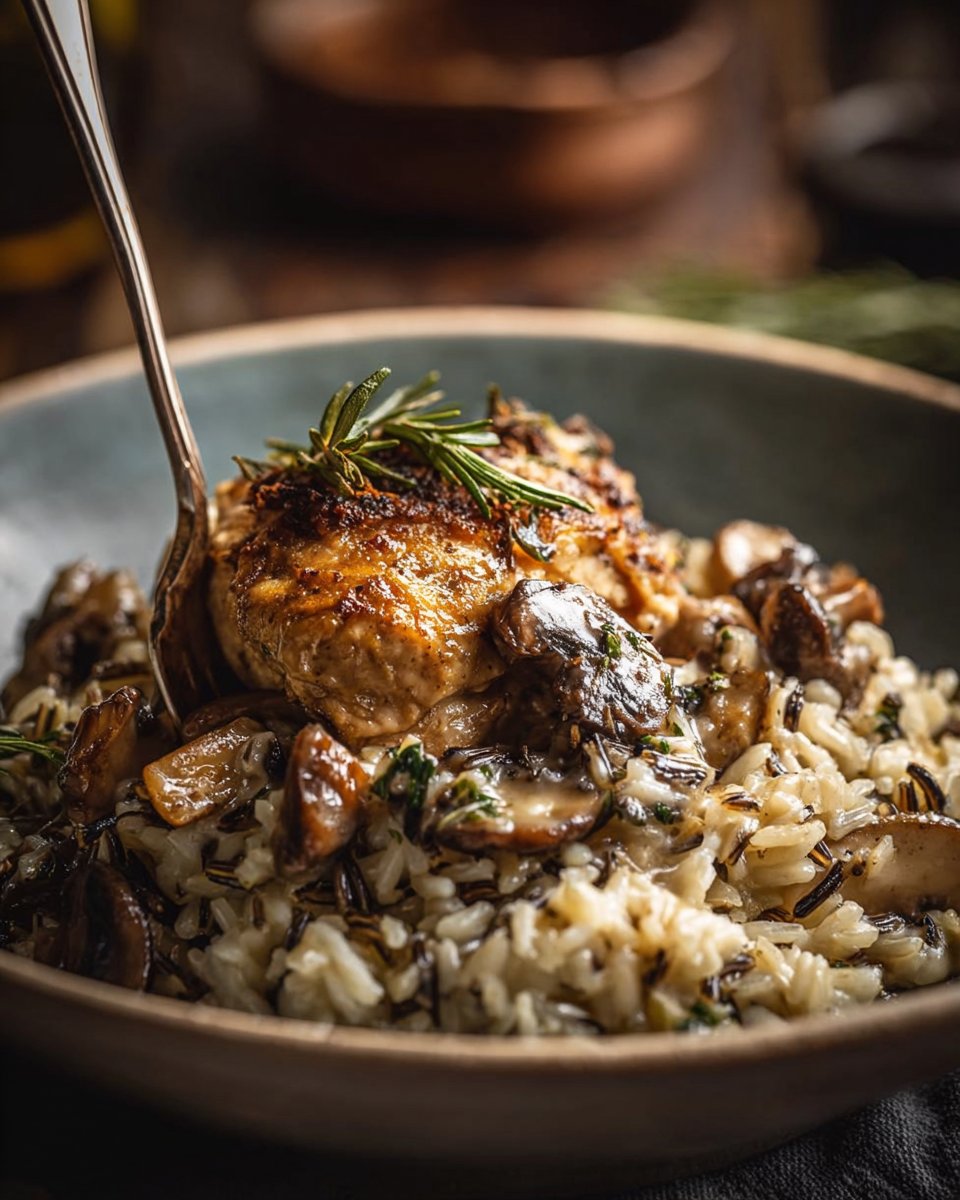 Chicken and Mushrooms with Wild Rice — A Cozy Slow Cooker Recipe That Brings Comfort to Your Table