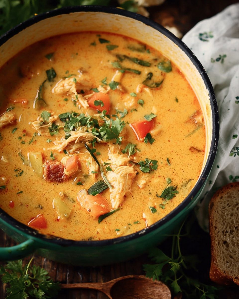 Coconut Curry Chicken Soup