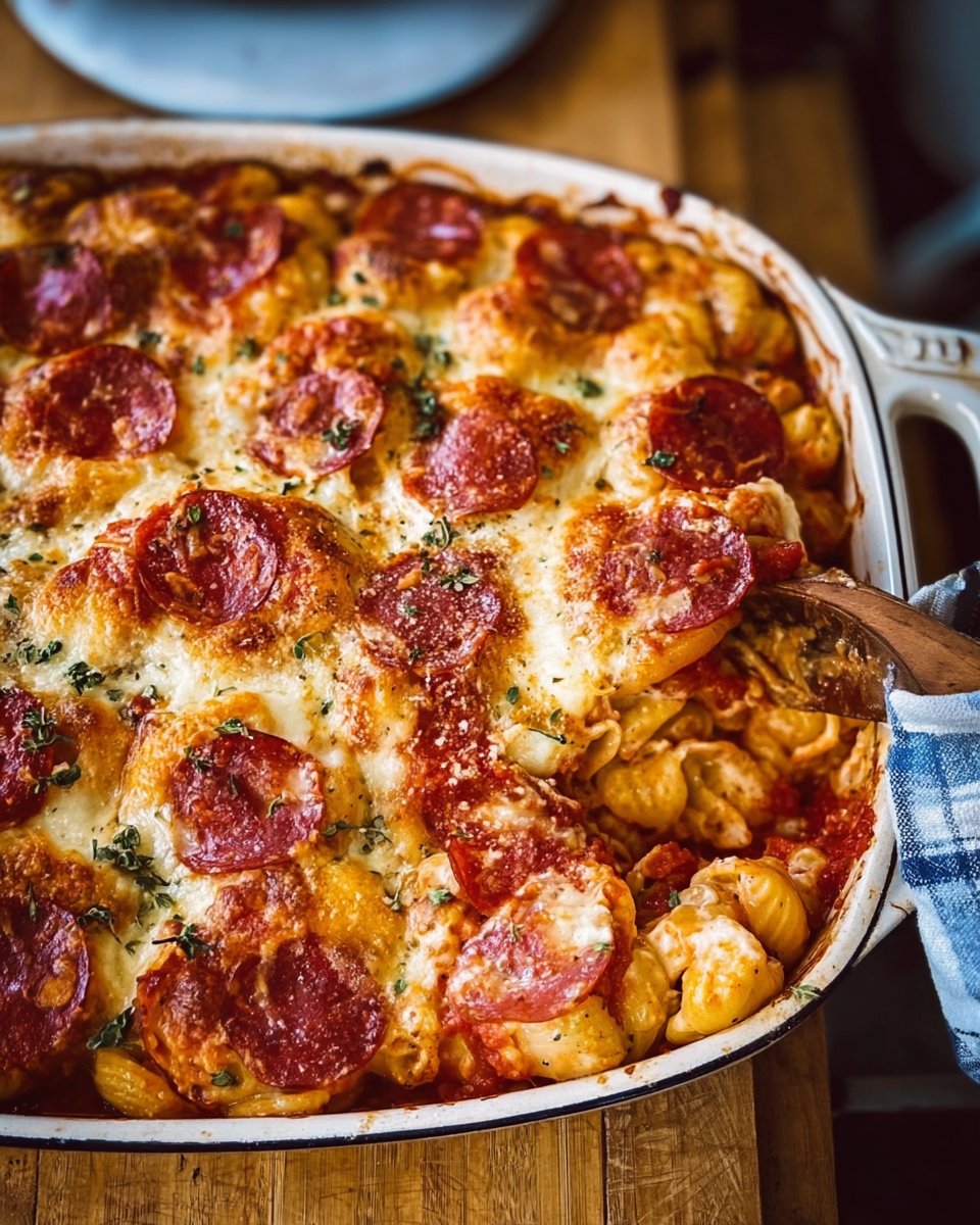 Pepperoni Pasta Bake
