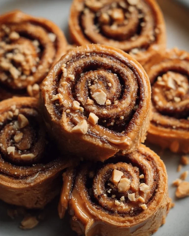 Delicious Keto Peanut Butter Pinwheels on a plate