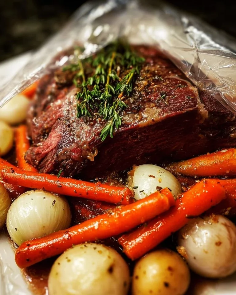 Delicious make-ahead pot roast freezer meal ready to cook.