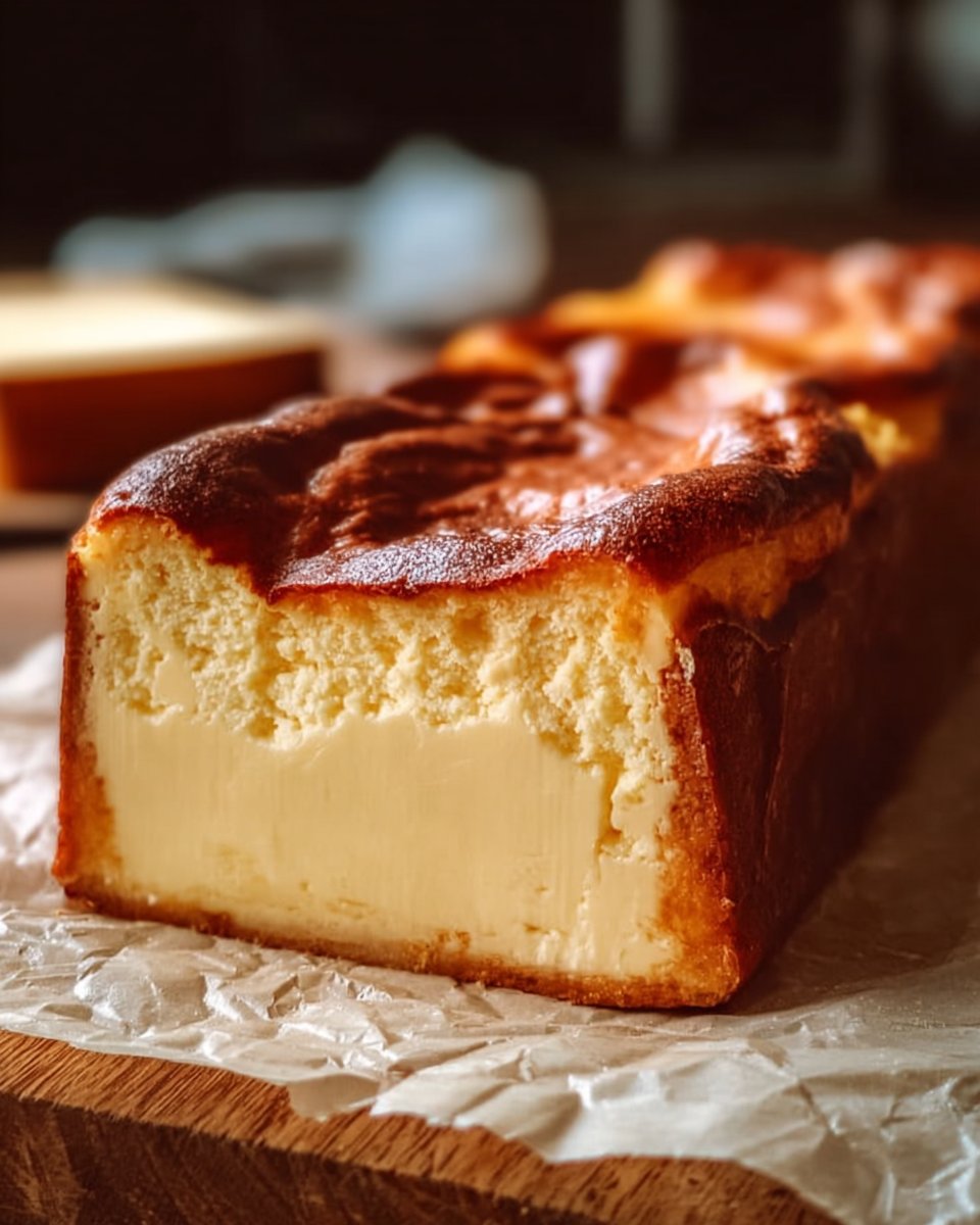 Creamy Loaf Pan Basque Cheesecake: Easy and Irresistible Treat