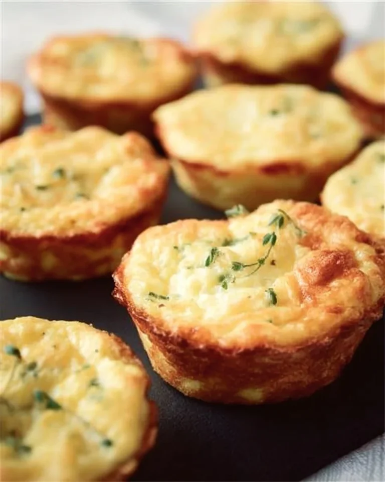A platter of delicious mini quiches with various fillings