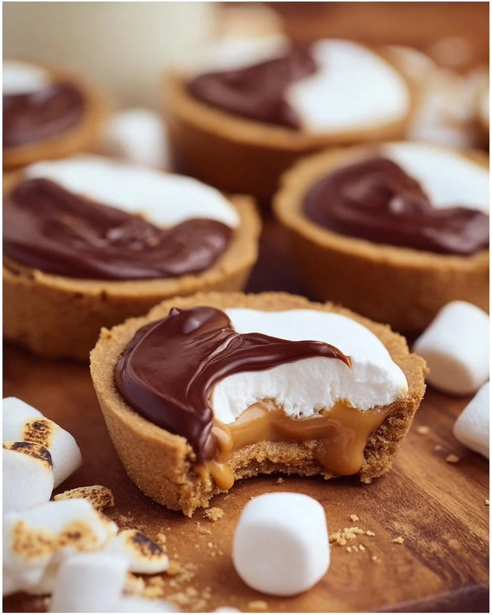 Delicious Peanut Butter S'mores Cups perfect for dessert lovers