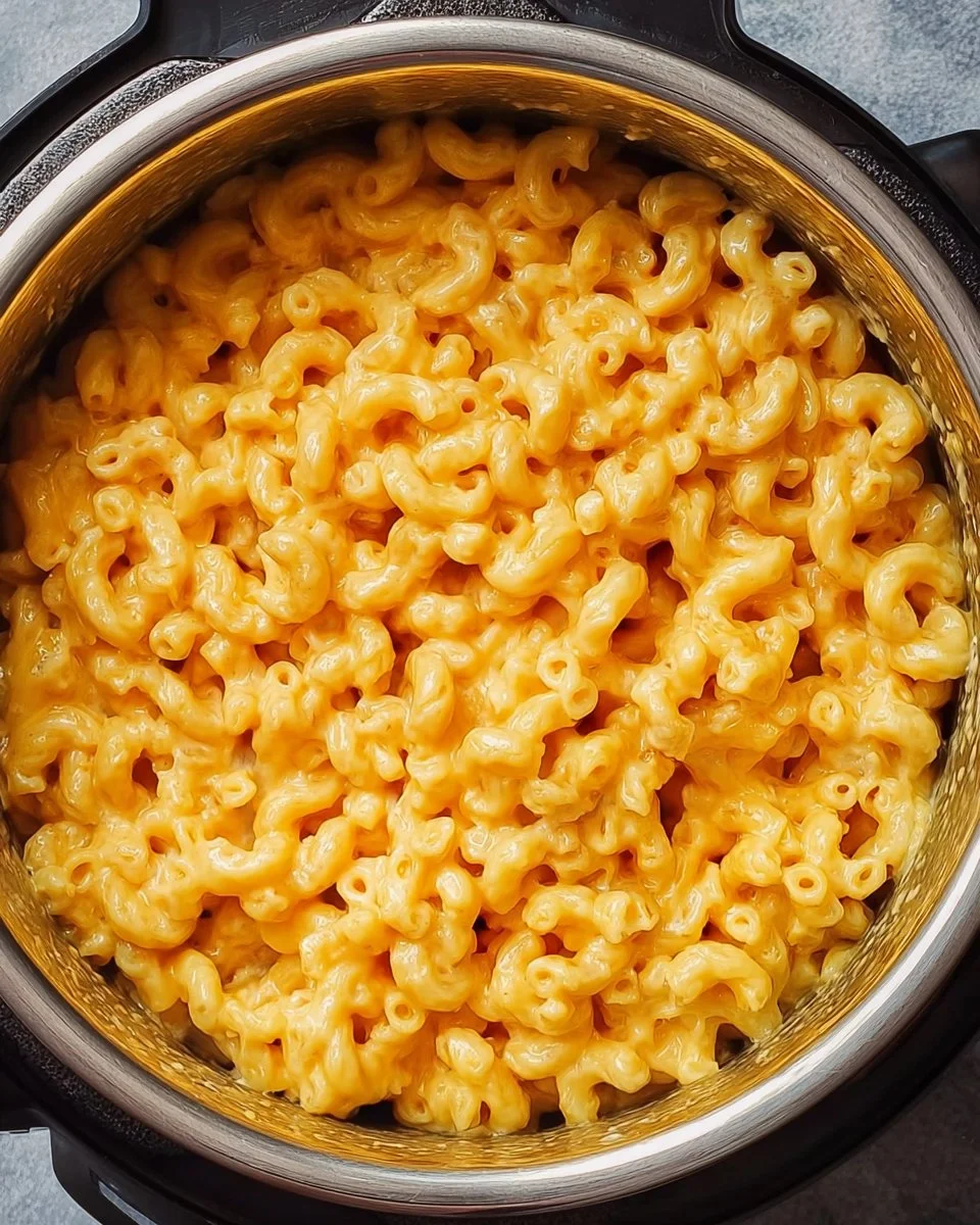 Delicious Quick Instant Pot Mac and Cheese served in a bowl