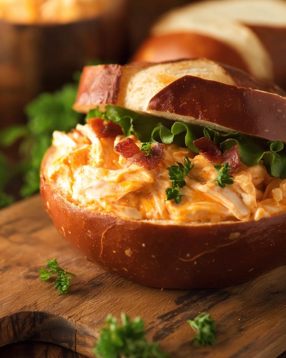 Buffalo Chicken Dip or Sandwiches