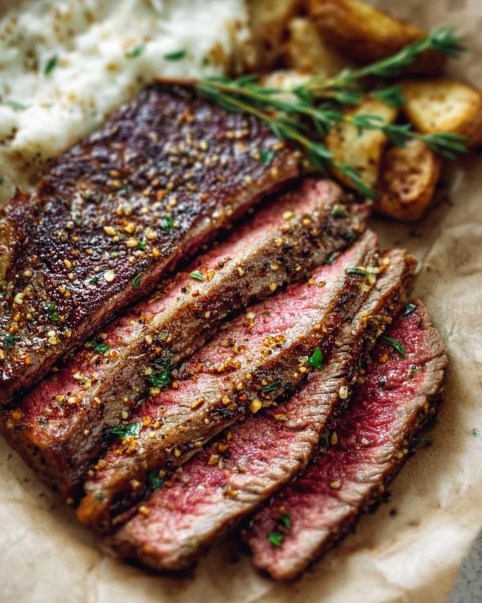 Delicious grilled steak seasoned with premium steak seasoning for optimal flavor.