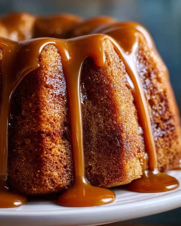 Delicious Sticky Toffee Pudding Bundt Cake with rich caramel sauce and toppings