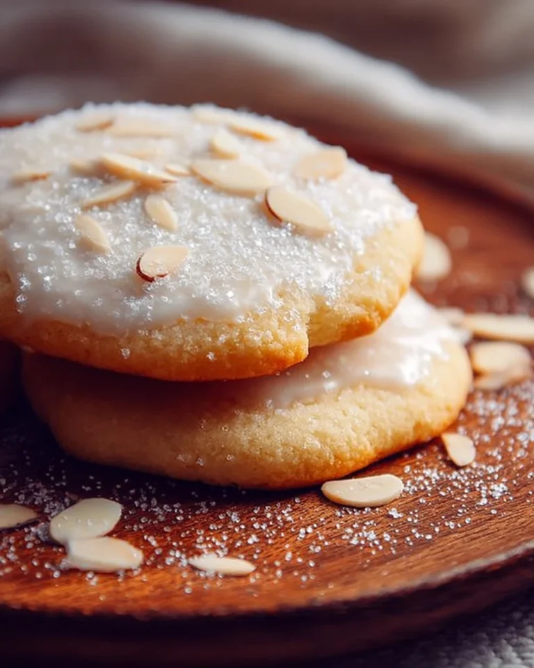 Delicious sugar cookies flavored with almond extract on a baking tray