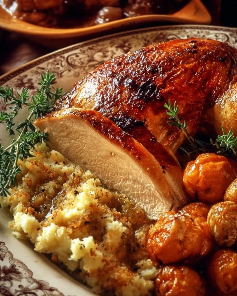 Delicious Turkey Pumpkin Dish served in a rustic bowl with garnishes.