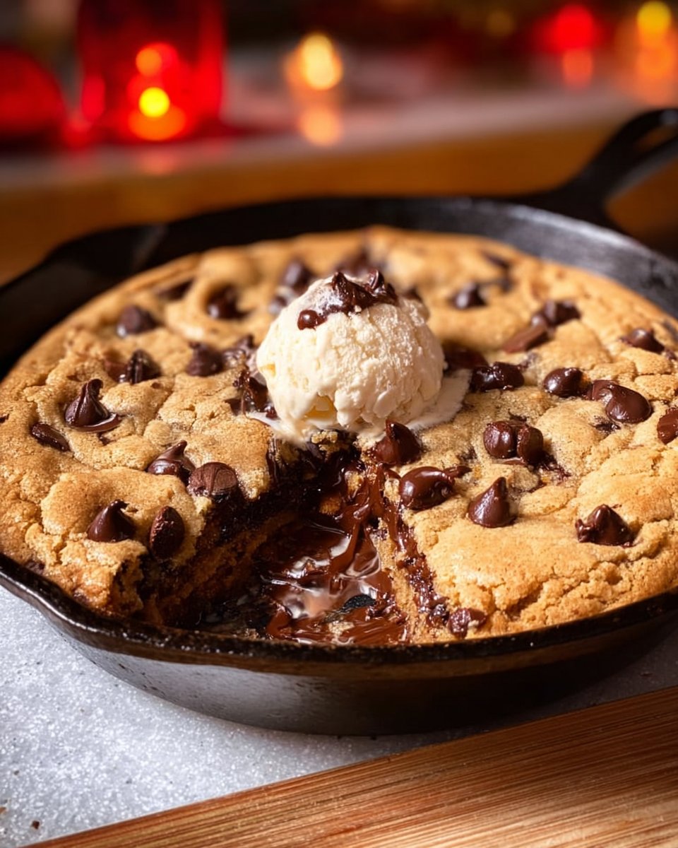 Easy Chocolate Chip Cookie Skillet Recipe (Cast Iron)