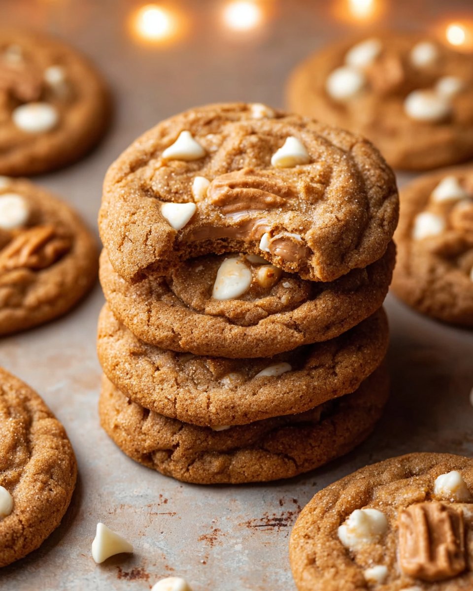 Biscoff Cookie Butter White Chocolate Chip Cookies